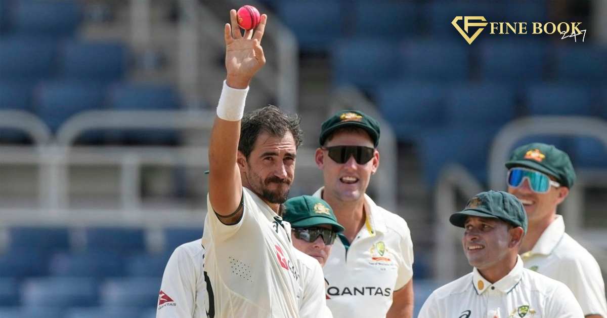 In men's Test cricket, Mitchell Starc records the fastest five-wicket haul history.