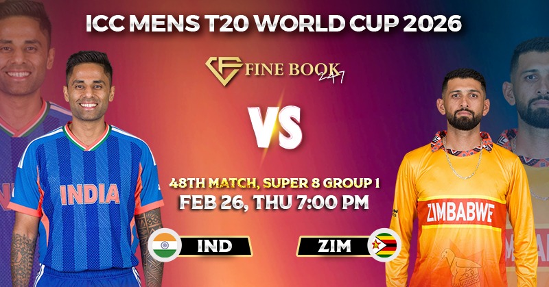 India vs Zimbabwe – 48th Match, Super 8 Group 1 – Match Prediction
